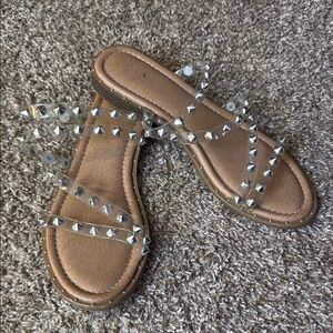 Studded Tan Sandals